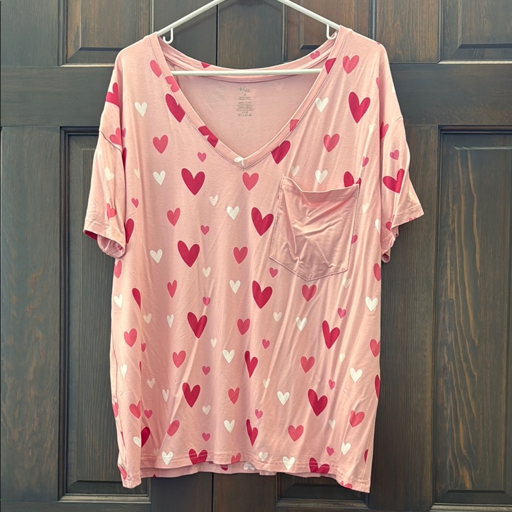Kyte BABY Pink Heart Short Sleeve Tee
